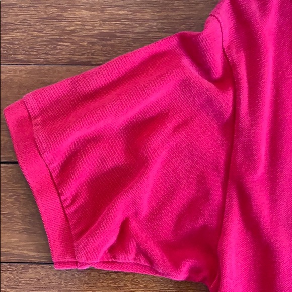 Red short sleeve polo simple wear size large clean - Picture 5 of 5